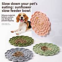 Bols et tapis à lécher en silicone écologiques pour chiens - Mangeoires lentes légères, faciles à nettoyer, portables et élégantes pour une utilisation en intérieur/extérieur/en voyage