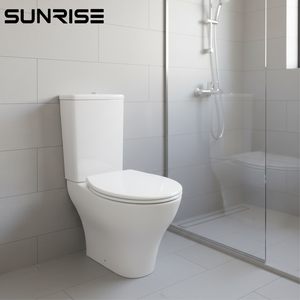 Toilette en céramique Sunrise Advanced à deux pièces avec <span class=keywords><strong>chasse</strong></span> <span class=keywords><strong>d</strong></span>'<span class=keywords><strong>eau</strong></span> cyclonique TORNADO, assure un nettoyage 3D complet et un fonctionnement silencieux - Product Image 3