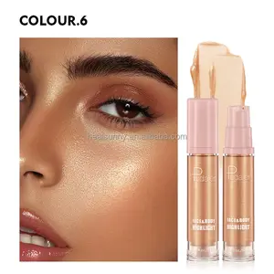 Make-Up Markeerstift Crème Kleur Shimmer Wenkbrauw Lichaam Contouren Bronzer Vloeibare Gezicht Blusher En Markeerstift Inkt