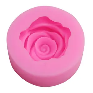 3D Rose Flowers Silicone Mold 50*30MM Wedding Cake Decorating Tools DIY Rose Fondant Clay Sugar Candy Baking Mould