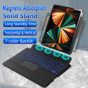 Bán Sỉ Nhà Máy Ốp Bàn Phím Có Thể Tháo Rời Cho iPad Pro 11 2022-2018 Với Bàn Phím Logo Ngôn Ngữ Tùy Chỉnh Đèn Nền RGB - Product Image 2
