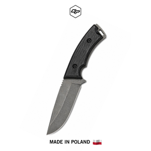 Couteau de chasse à lame fixe en acier O2 fait main, full tang, avec étui Kydex pour le transport quotidien et la survie - Product Image 1