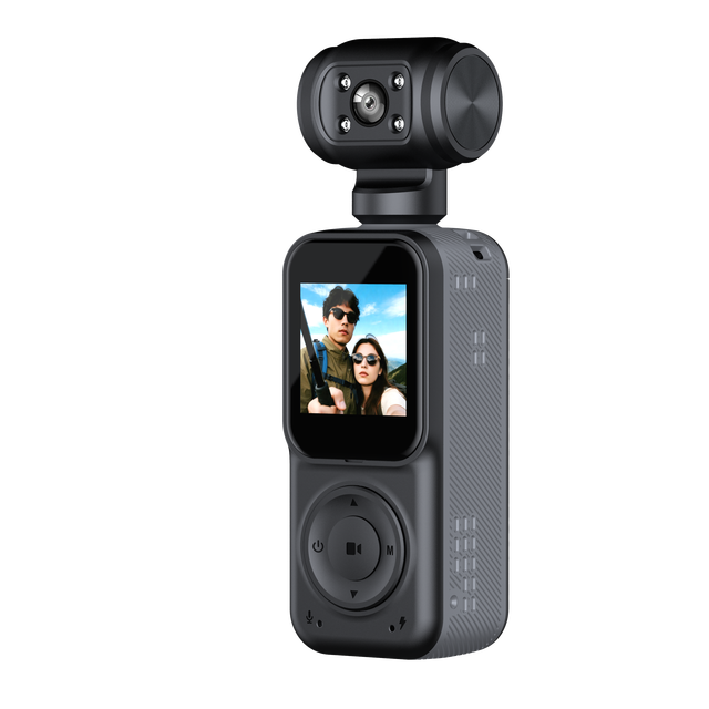 Anti-shake Vlog Camera 180° Rotatable Mic Clip 2K HD Pocket Sports Action Camera for Outdoor Adventure Mini Sports Camera
