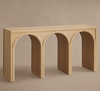 Meubles de salon au design moderne, tailles personnalisables, table d'entrée, table console en bois de luxe