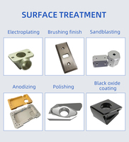 Pièces usinées CNC sur mesure de précision, adaptateur de base de montage de broche en alliage d'aluminium anodisé