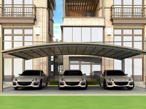 Garages Framn en alliage d'aluminium personnalisés haut de gamme Auvents Carports Garages, Auvents de stationnement de voiture - Product Image 4