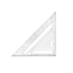 ไม้บรรทัดสามเหลี่ยมสำหรับวาดเพื่อการสอนในชั้นเรียน,ไม้บรรทัดสามเหลี่ยมร่างอะลูมิเนียมมุมวัดสามเหลี่ยม