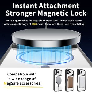 Ốp điện thoại iPhone 17 Pro Max, 17 Air, 16e, 15 Plus trong suốt, chống sốc, nam châm, chất liệu TPU cao cấp, thời trang - Product Image 6