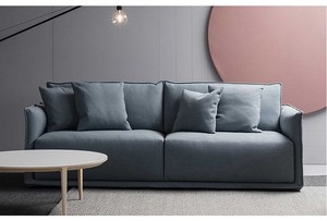 Sofás Modernos de Estilo Urbano para Sala de Estar, Sofá de Tela Beige de 2 Plazas para Sala de Estar - Product Image 5