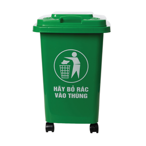 ถังขยะพลาสติกแบบมีล้อขนาด 40 ลิตร สำหรับงานหนัก ความจุขนาดใหญ่ ใช้ได้ทั้งภายนอกและภายในอาคาร - Product Image 1