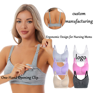 <span class=keywords><strong>Reggiseno</strong></span> da <span class=keywords><strong>Allattamento</strong></span> Senza Cuciture Taglie Forti OEM, Bralette per <span class=keywords><strong>Allattamento</strong></span> Antistatica in Tessuto Traspirante, Design per Facile <span class=keywords><strong>Allattamento</strong></span> - Product Image 1