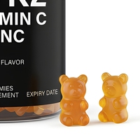 Gummies multivitaminées à la vitamine C, au calcium D3 K2 et au zinc, marque privée, 60 gummies pour femmes et adultes