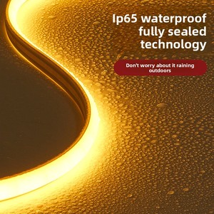 고휘도 LED 주변 조명 스트립 220V 야외 방수 자체 접착 선형 램프 COB - Product Image 5