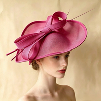Chapeau haut de forme en dentelle style rétro britannique, best-seller transfrontalier 2026, coiffe d'été pour femmes adultes 100% coton