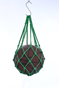Bolsa de red de transporte de baloncesto/fútbol duradera al aire libre hecha de nailon con red de servicio de corte para balón de fútbol - Product Image 5
