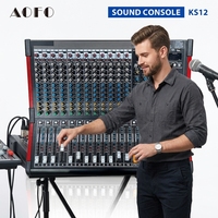Mezclador de Audio Profesional de 12 Canales, Mezclador Amplificado con 99 Efectos DSP, Bluetooth, USB para DJ, Escenario, Sistema de Sonido KTV