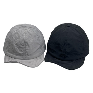 Unisex Dad Cap Nylon Baseball Cap Gray And Black Solid Color Breathable <b>Waterproof</b> Sun Protection Outdoor Sports Hat - Product Image 2
