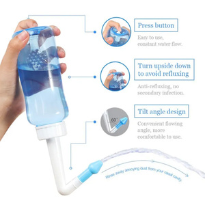 منظف لغسيل الأنف للبالغين والأطفال واقي الأنف غسول الأنف ملح الجيوب الأنفية ينظف لتخفيف الحساسية - Product Image 4