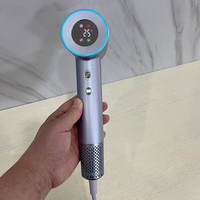 Sèche-cheveux ionique négatif à séchage rapide 110000 tr/min 1500W avec écran LCD intelligent et moteur sans balais