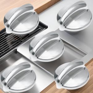 Bouton de commande de cuisinière à gaz en acier inoxydable, type à insertion WB03K10303, pièces durables pour plaque de cuisson - Product Image 4