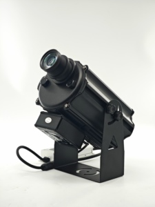 Proyector LED de Logotipo Gobo para Exteriores de 80W, IP65 Impermeable, RGBW Blanco Cálido, Batería de Litio, Rotación E27, DMX512/Activación por Sonido - Product Image 2