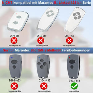 <span class=keywords><strong>Marantec</strong></span> Digital 302 304 868MHz Télécommande de porte de <span class=keywords><strong>garage</strong></span> 868.3MHz - Product Image 4