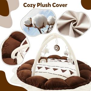 Tropical Leaf Print Cotton <strong>Baby</strong> Sleep Pod Lightweight Breathable with Soft Memory Foam <strong>Cushion</strong> Quilted Wearable <strong>Nest</strong> - Product Image 3