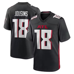 Maglia Personalizzata di Alta Qualità Stile Atlanta Falcons per Football Americano, Cucita # 1 # 2 # 7 # 8 # Divisa Sportiva in Poliestere con Numero e Nome Personalizzabili - Product Image 3