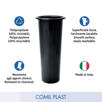 Vase funéraire de haute qualité, fabriqué en Italie, style européen, personnalisable, pour cimetière, crypte, mausolée, monument, 9x24cm