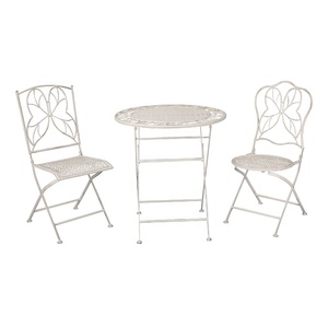 Mesa y silla de hierro forjado plegable para Patio, conjunto de bistró moderno para jardín, Patio y terraza, venta al por mayor, novedad de <span class=keywords><strong>2022</strong></span> - Product Image 1
