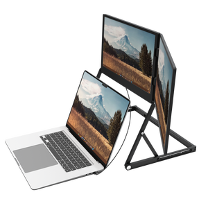 จอภาพพกพาแบบพับได้ OEM ขนาด 15.6 นิ้ว ไม่ต้องใช้ไดรเวอร์ ความละเอียด 1080P IPS สำหรับต่อขยายหน้าจอแล็ปท็อป แบบ Type-C HDMI พร้อมลำโพงในตัว - Product Image 6