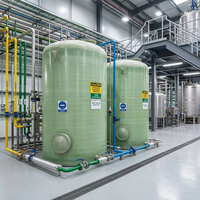 Tanque de Almacenamiento de Ácido Clorhídrico de Fibra de Vidrio FRP GRP, Resistente a la Corrosión, para Productos Químicos Industriales, Precio de Fábrica ZHEN WANG, 5+ Años de Durabilidad