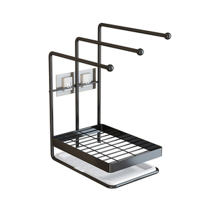 Égouttoir à vaisselle rétractable, étagère de cuisine, rangement d'évier rétractable éponge, trois penderies suspendues panier de vidange - Product Image 5