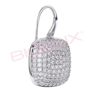 LAELA 20mm Women's Trendy Classic Stainless Steel <b>Crystal</b> Rhinestone Huggie <b>Earrings</b> Hypoallergenic Gift - Product Image 1