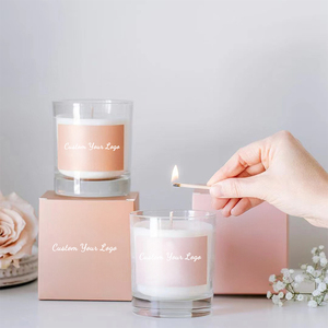 AIKUN Marque privée Petite bougie parfumée à la cire de soja tropicale Bougies parfumées naturelles propres en verre transparent de luxe - Product Image 4