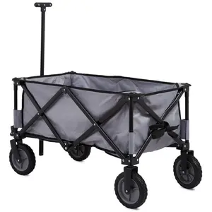 Camping Trolley Cart Folding Foldable Camping Trolley Beach Wagon Carts