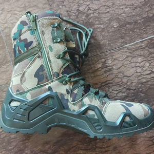 TSB07 Camouflage Tactical <b>Boots</b> Oxford Cloth Waterproof High Top Lace Up Side Zipper All‑Season Outdoor <b>Hiking</b> Training shoes - Product Image 3