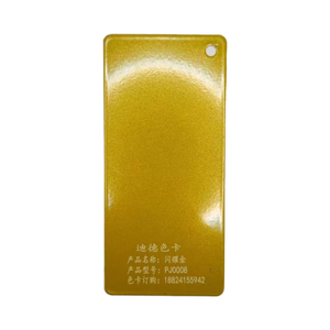 Couleur de peinture de poudre de <span class=keywords><strong>jaune</strong></span> de bonbon clair d'or de Chrome pour les meubles électrostatiques d'acier inoxydable de revêtement de poudre - Product Image 1