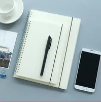 Carnet à spirales personnalisé HQB au design minimaliste, logo personnalisé, couverture souple en cuir PU/PVC/PP imprimé, formats B5/B6/A5/A6/A4, couleurs personnalisées