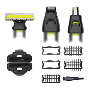4 Cuchillas de Repuesto Wonblade para Afeitadora Eléctrica Philips Norelco <span class=keywords><strong>OneBlade</strong></span>, Cuchillas de Acero Inoxidable Duraderas - Product Image 4