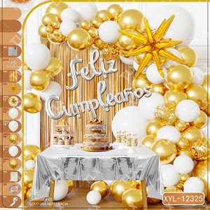 Fornitore di Articoli per Feste da 15 Anni, Vendita all'Ingrosso di Kit per Archi di Palloncini Ecologici in Lattice 'Arco De Feliz Cumpleaños' per la Festa della Mamma e <span class=keywords><strong>Halloween</strong></span> - Product Image 4