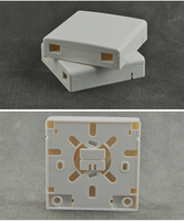 Boîtier de distribution de fibre optique DK FIBER en gros, 2 ports, blanc, ABS, terminaison FTTH avec adaptateurs SC/FC/LC