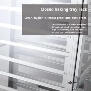 Plateau de cuisson multicouche fermé transparent support de rangement chariot jetable allant au lave-vaisselle et au four - Product Image 3