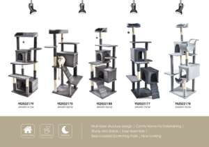 Chất Lượng Cao Sang Trọng Lông Thú Đồ Chơi Nền Tảng Mèo Gãi Bài Nhà Vật Nuôi Mèo Cây Tháp - Product Image 5