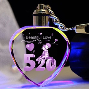 Crystal Luminous LED Keychain para Estudantes do Sexo Feminino Graduação Temporada e Enfeite de Natal Pequeno Pendurado Logo Birthday Gift - Product Image 2