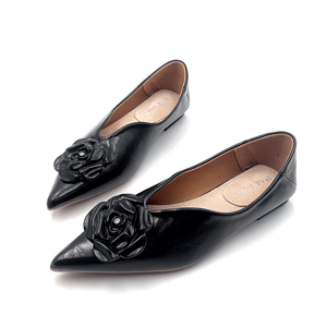 새로운 스타일 여성용 편안한 워킹화 블랙 패션 소프트 플랫 걸즈 슈즈 맞춤형 로고 디자인 고품질 여성용 신발 - Product Image 2