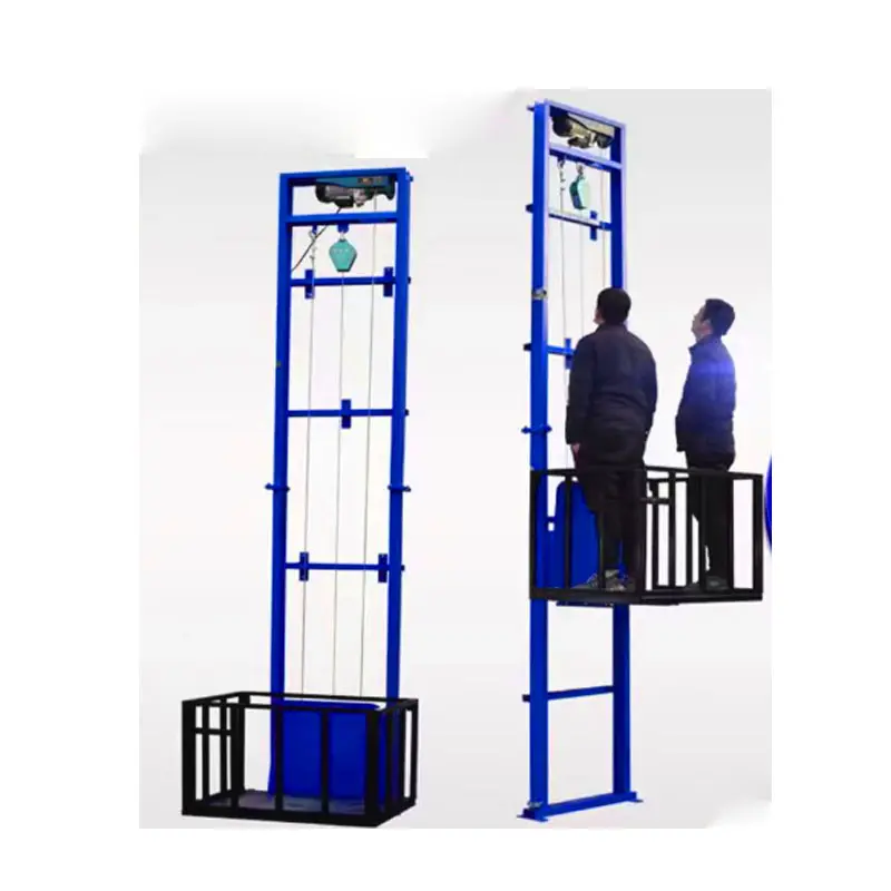Nhà máy thang máy chở hàng treo tường cung cấp trực tiếp thang máy nhỏ hướng dẫn nhà thang máy monorail