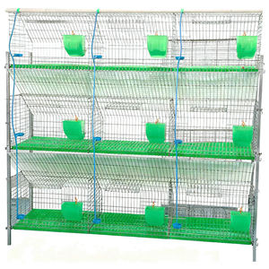 <span class=keywords><strong>Cage</strong></span> à lapins automatique personnalisable neuve à neuf places de type H avec treillis soudé galvanisé - Product Image 1