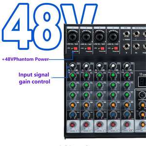 Mezclador Profesional de 4 Canales Mini con Efectos DSP de Reverberación, Portátil para Control de <span class=keywords><strong>DJ</strong></span> y Mezcla de Audio de Instrumentos, Gran Venta - Product Image 3