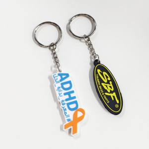 Llaveros de PVC blando 2D personalizados al por mayor, diferentes formas, mosquetones promocionales, llaveros personalizados al por mayor - Product Image 4